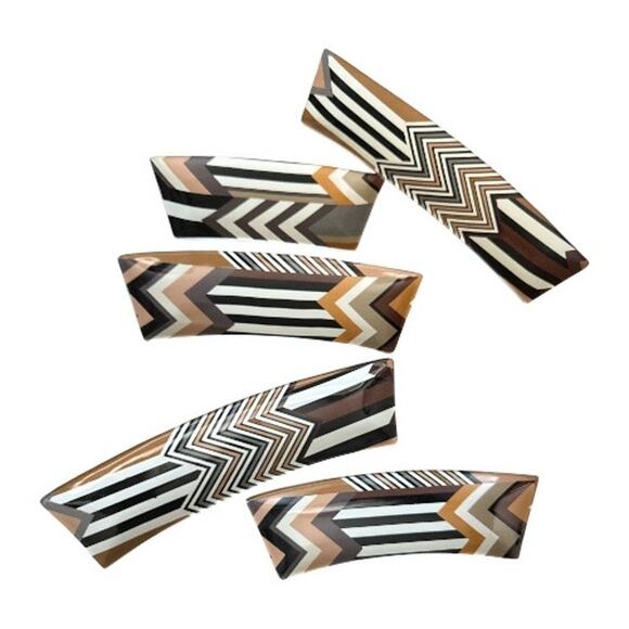 Missoni for Target Geometric Stoneware Curved Appetizer Plates - Picture 2 of 10